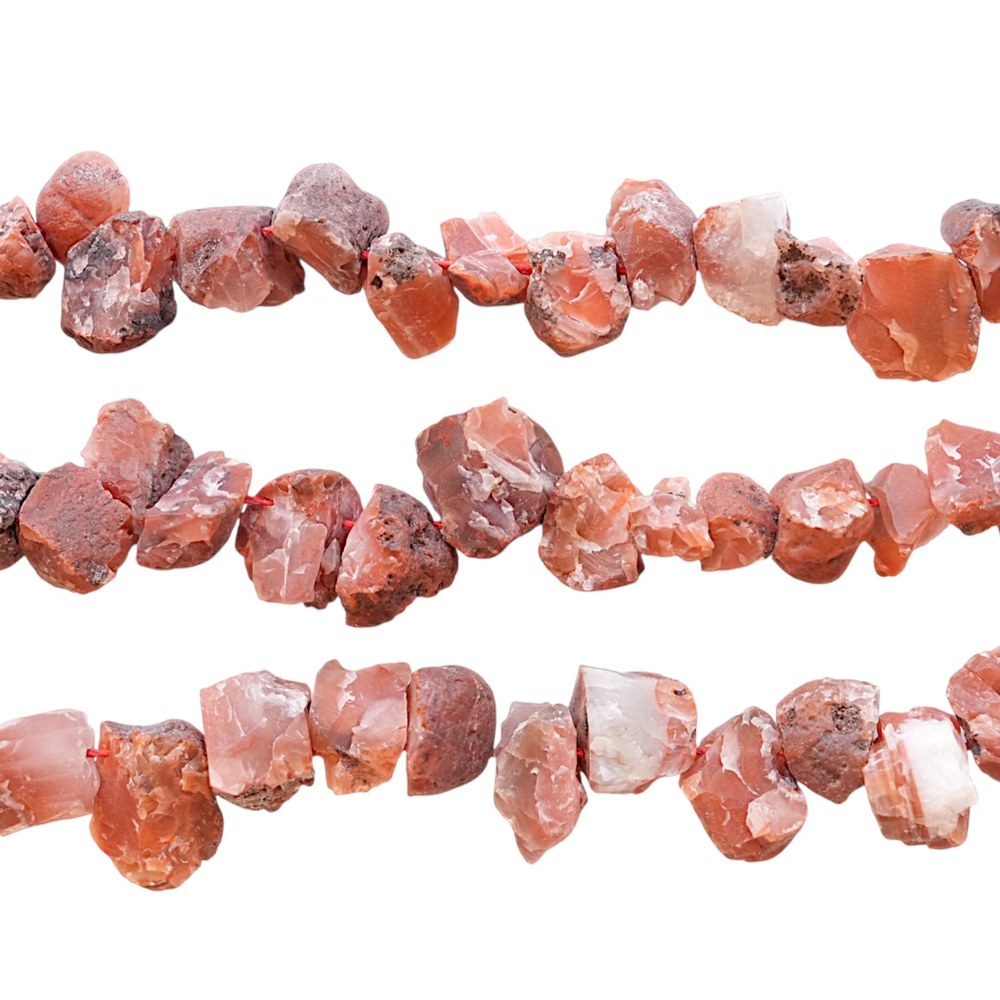 Fil de pierre forme libre brute Agate Botswana 15x20 mm (référence 57)