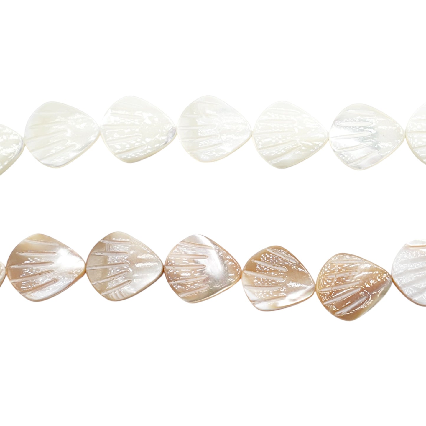 Fil de perle Nacre Coquillage 18x25 mm