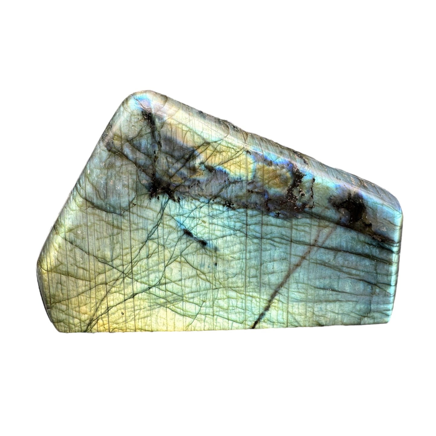 Labradorite forme libre AAA (Lot 37) 673g  8,5x13x3