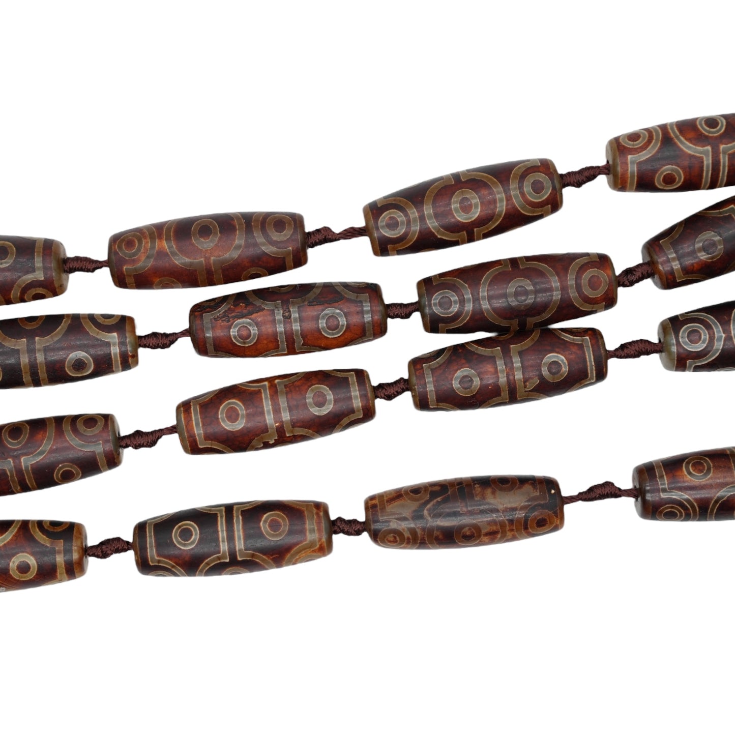 Fil Agate du Tibet Dzi #14x40 mm #31-B