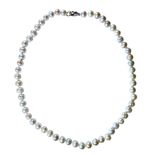 Afbeelding in Gallery-weergave laden, Collier en perles d’eau douce gris G-11
