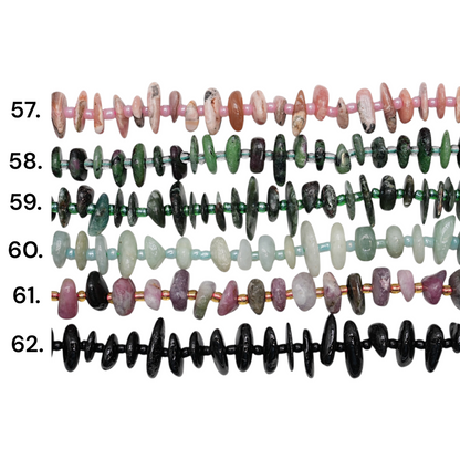 Baroque stone bead strand 5x12 mm (27 beads available)