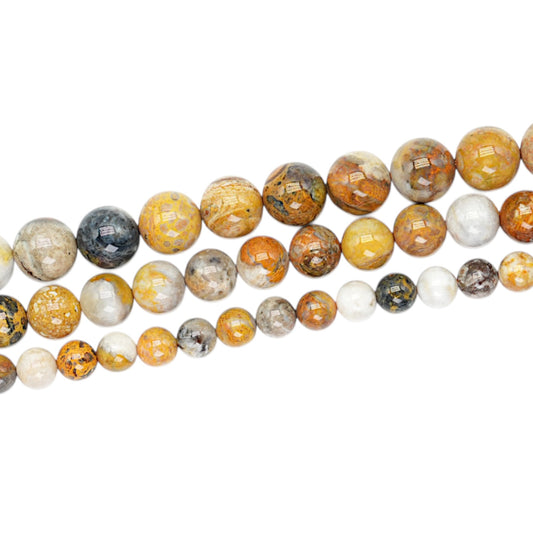 Fil de perle Jaspe Bumblebee A