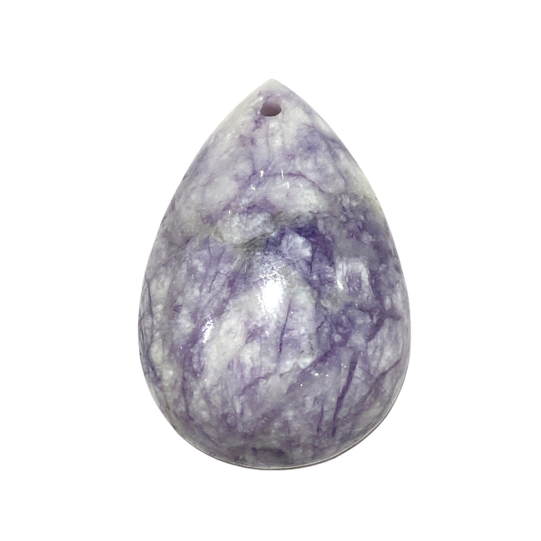 Pendentif Opale violette du Mexique percé devant