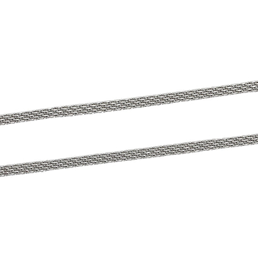 10 chaînes en acier inoxydable argenté modèle 6