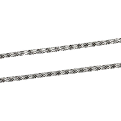 10 chaînes en acier inoxydable argenté modèle 6