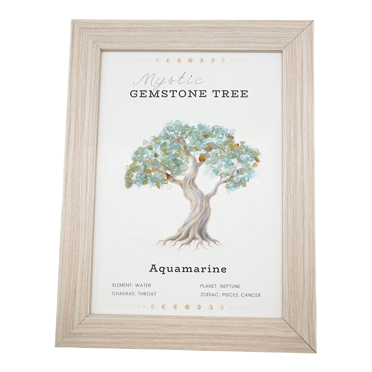 Cadre Arbre de vie Aigue marine 20,5x15.5 cm
