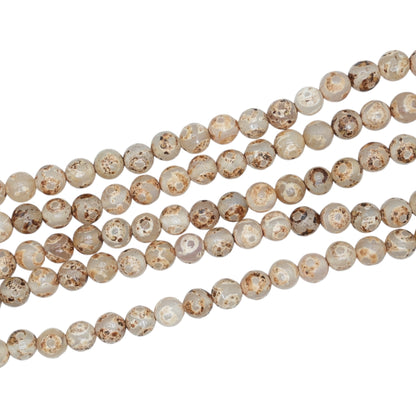 Fil de perle Agate du Tibet 8 mm #40