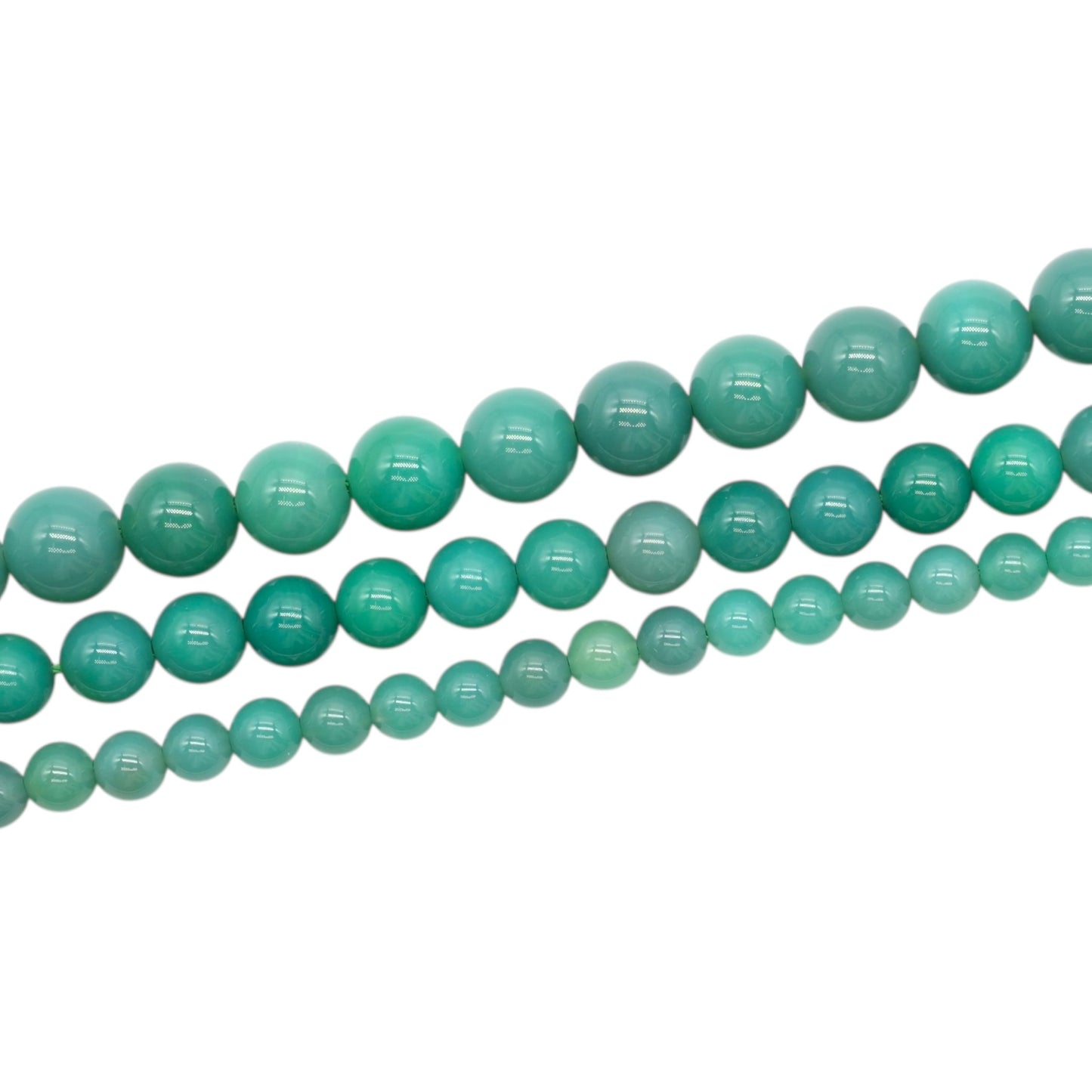 Fil de perle Agate herbe verte