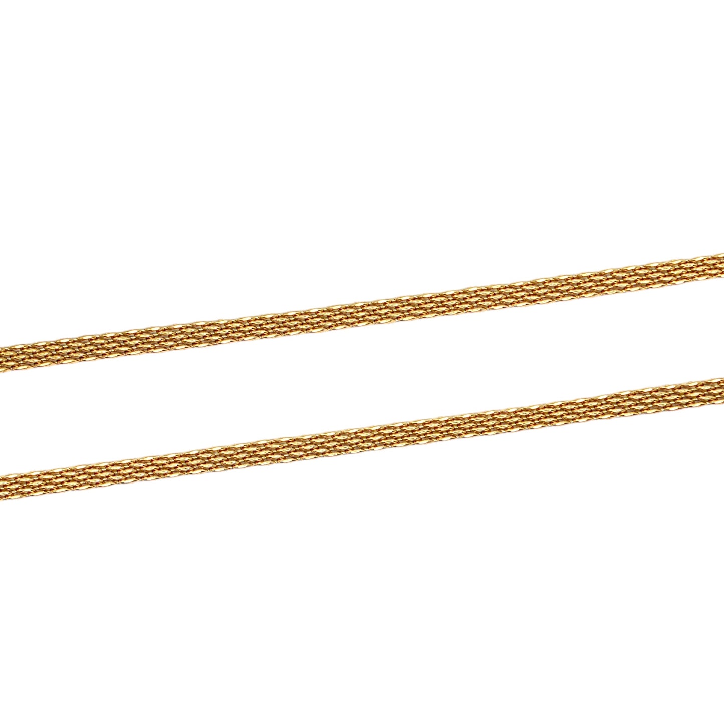 Lot de 10 chaînes en acier inoxydable doré modèle 6