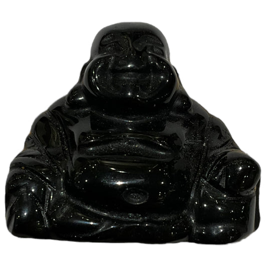 Bouddha en Obsidienne noire