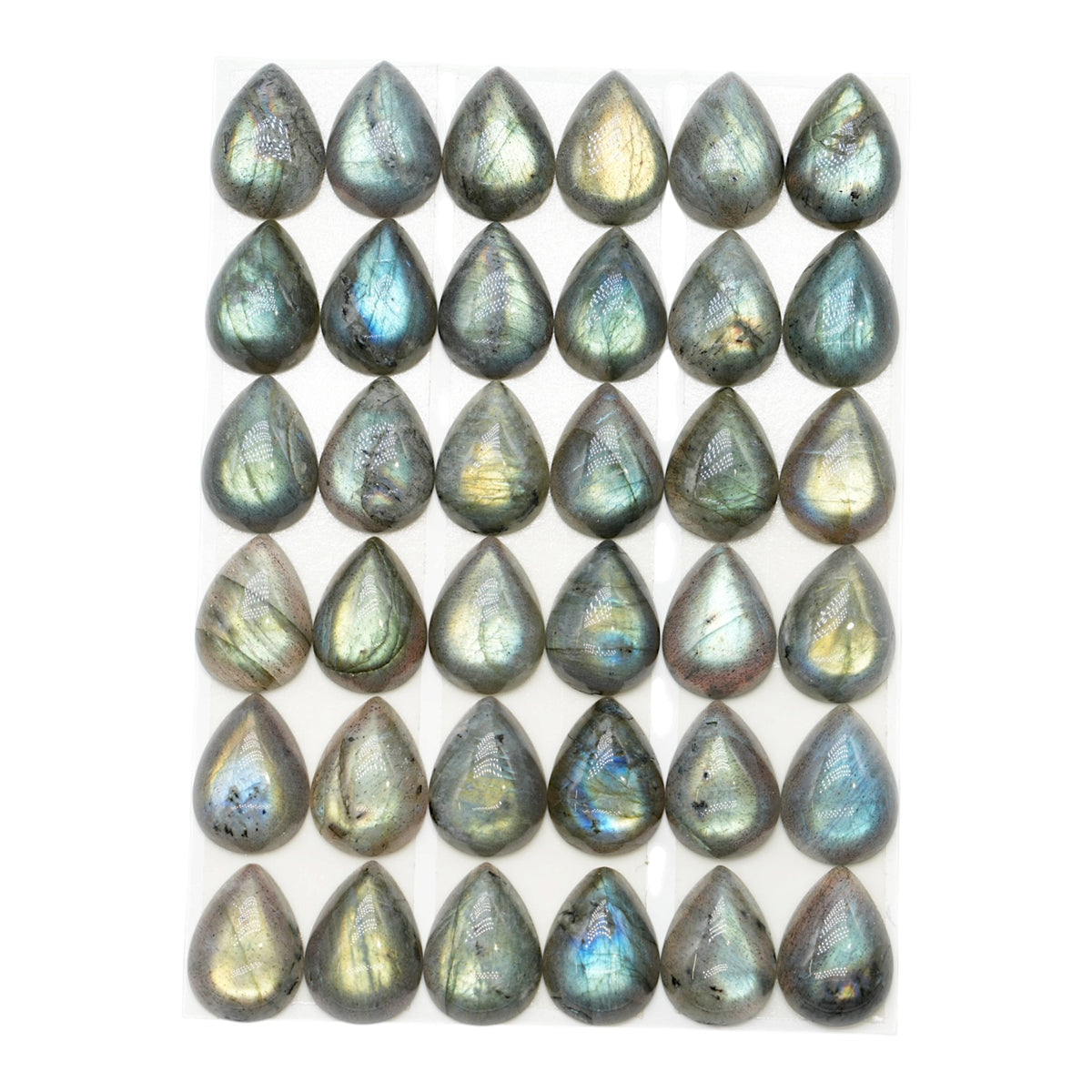 Lot de 36 pendentif Cabochon GOUTTE Labradorite AAA 13x18 mm