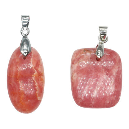 Pendentif Rhodocrosite d’Argentine bélière incluse (forme aléatoire)