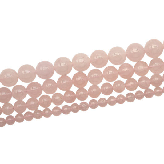 Fil de perle Quartz rose AAA