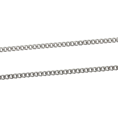 10 chaînes en acier inoxydable argenté modèle 13 (2 tailles de maillons disponible : 0.4/0.5 mm)