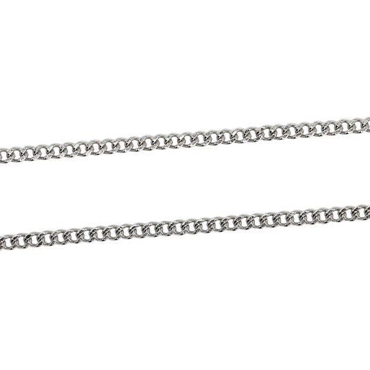 10 chaînes en acier inoxydable argenté modèle 13 (2 tailles de maillons disponible : 0.4/0.5 mm)