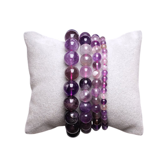 Bracelet en fluorine violette AA