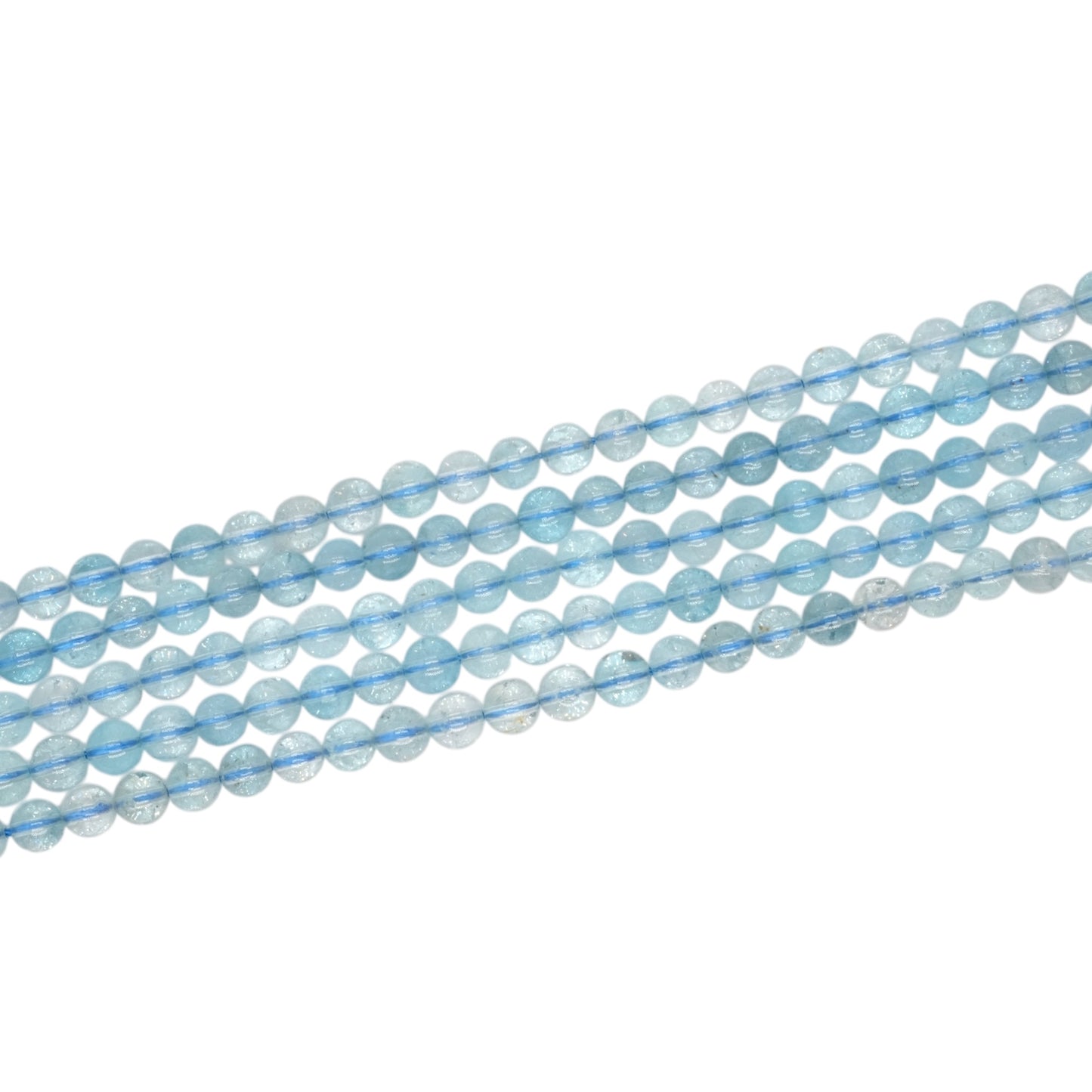 Fil de perle Topaze Bleue AAA