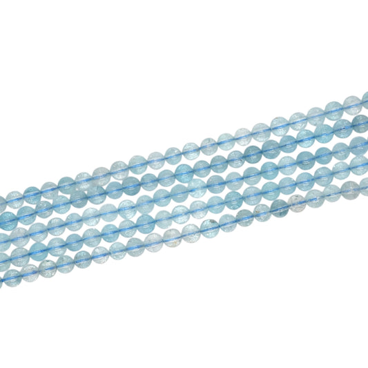 Fil de perle Topaze Bleue AAA