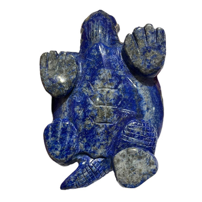 Figurine Tortue en Lapis-lazuli pièce unique numéro TL1