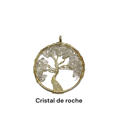 Pendentif arbre de vie doré