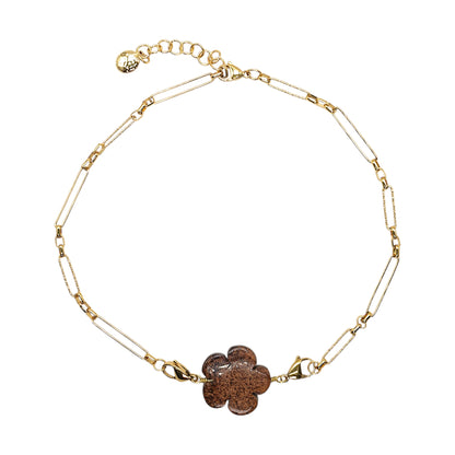 Chaîne de collier en acier inoxydable dorée personnalisable (référence CHD-13) (pendentif mousquetons et anneaux connecteurs non inclus)