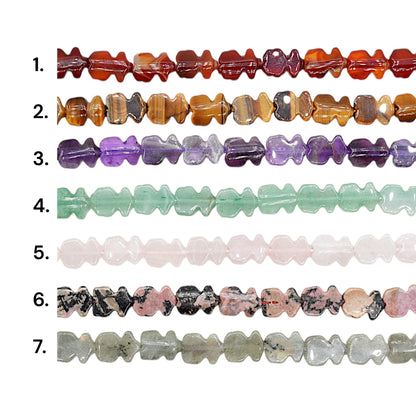 Fil de perles en nounours référence 33 — 15x12 mm (7 pierres disponible)