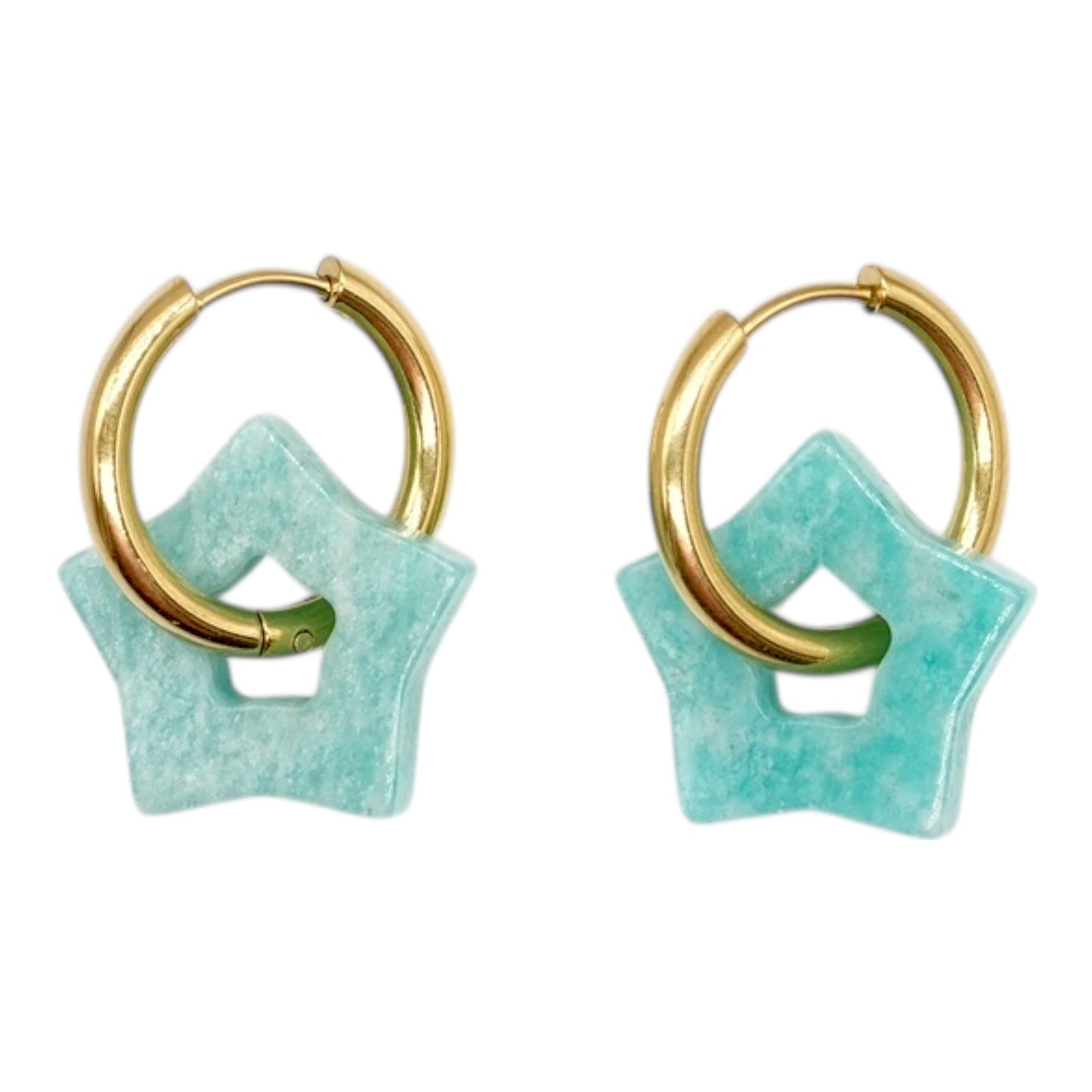 Lot de 2 charm’s Etoile pour boucle d’oreille (Créole non comprise) (2 tailles disponible)