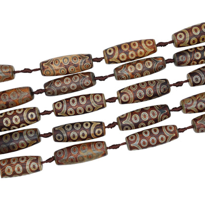 Fil Agate du Tibet Dzi #14x40 mm #31