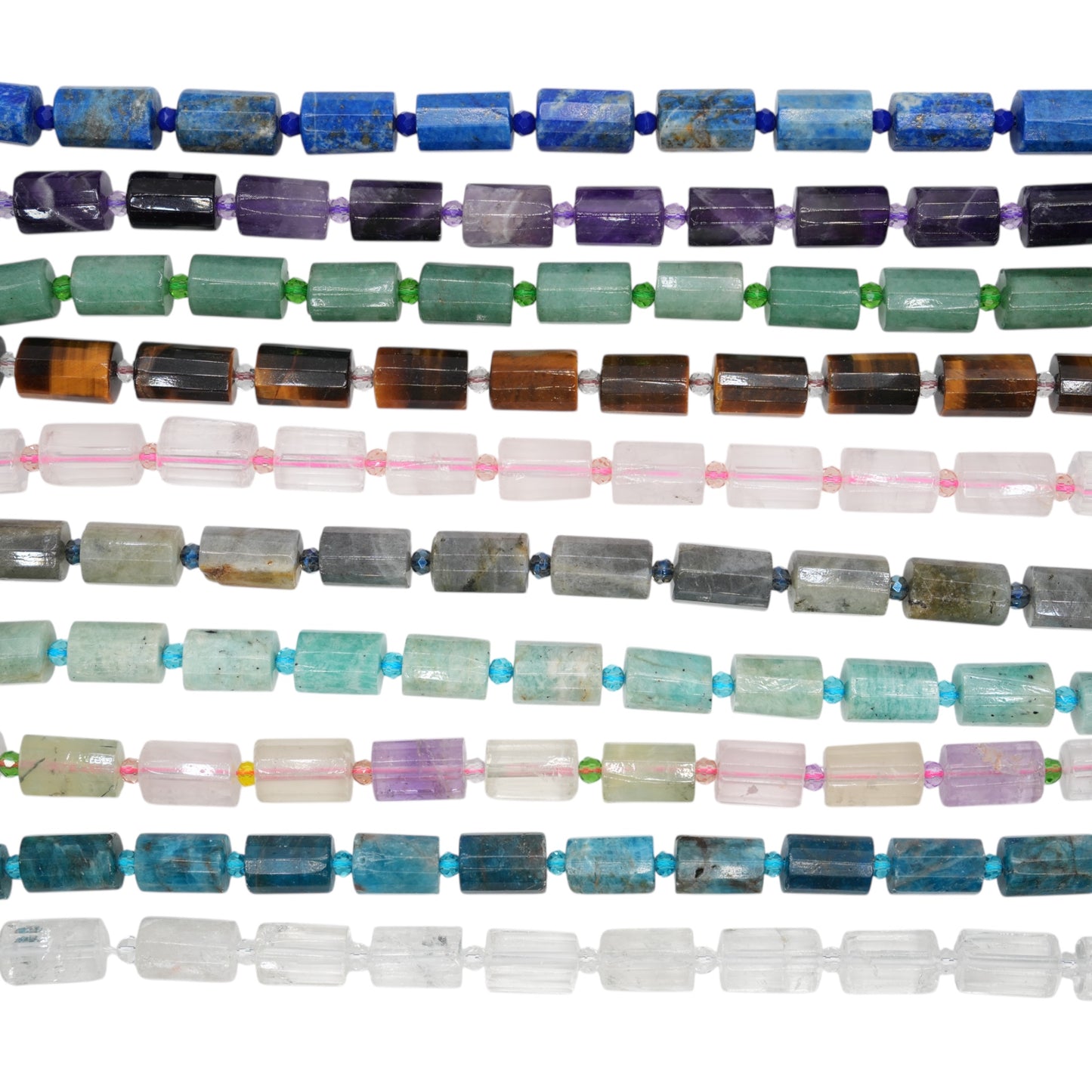 Fil de perle 10x14 mm en pierre naturelle (10 pierres disponible)