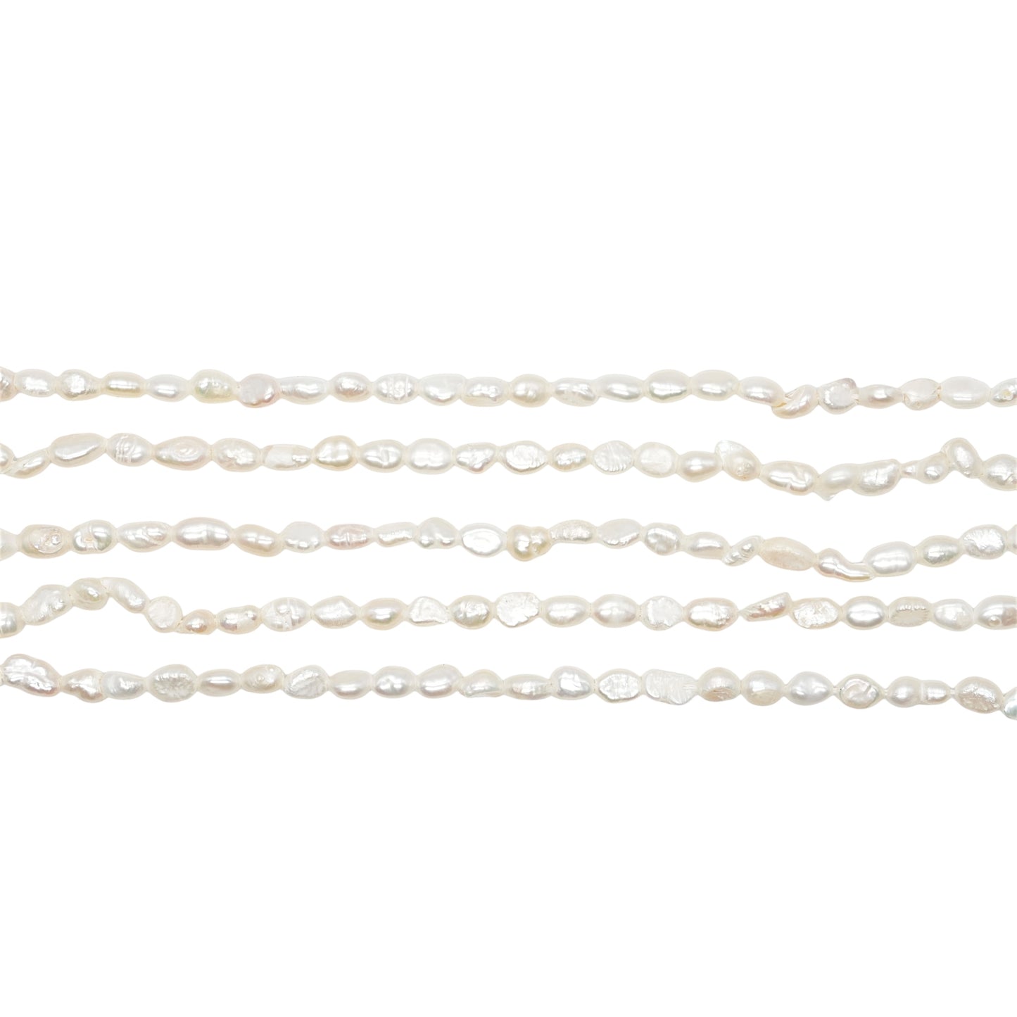 Fil de perle d’eau douce 3-4mm [16]