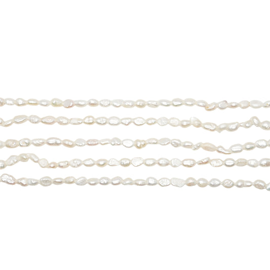 Fil de perle d’eau douce 3-4mm [16]
