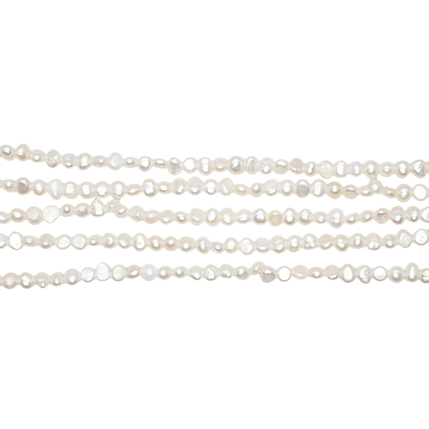 Fil de perle d’eau douce 3-4.5 mm [25]