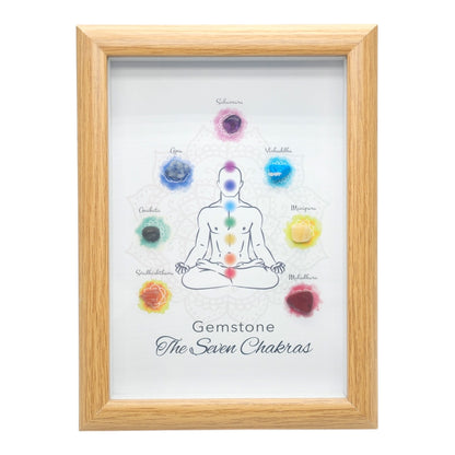 Cadre Gemstone – Les 7 Chakras 20,5x15.5 cm