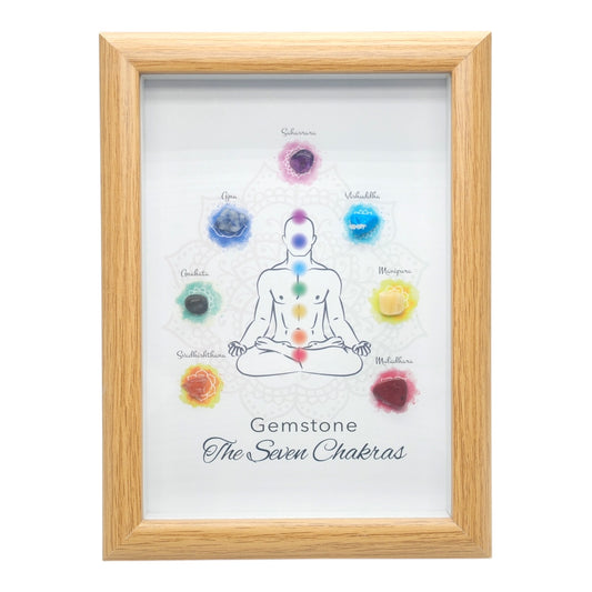 Cadre Gemstone – Les 7 Chakras 20,5x15.5 cm