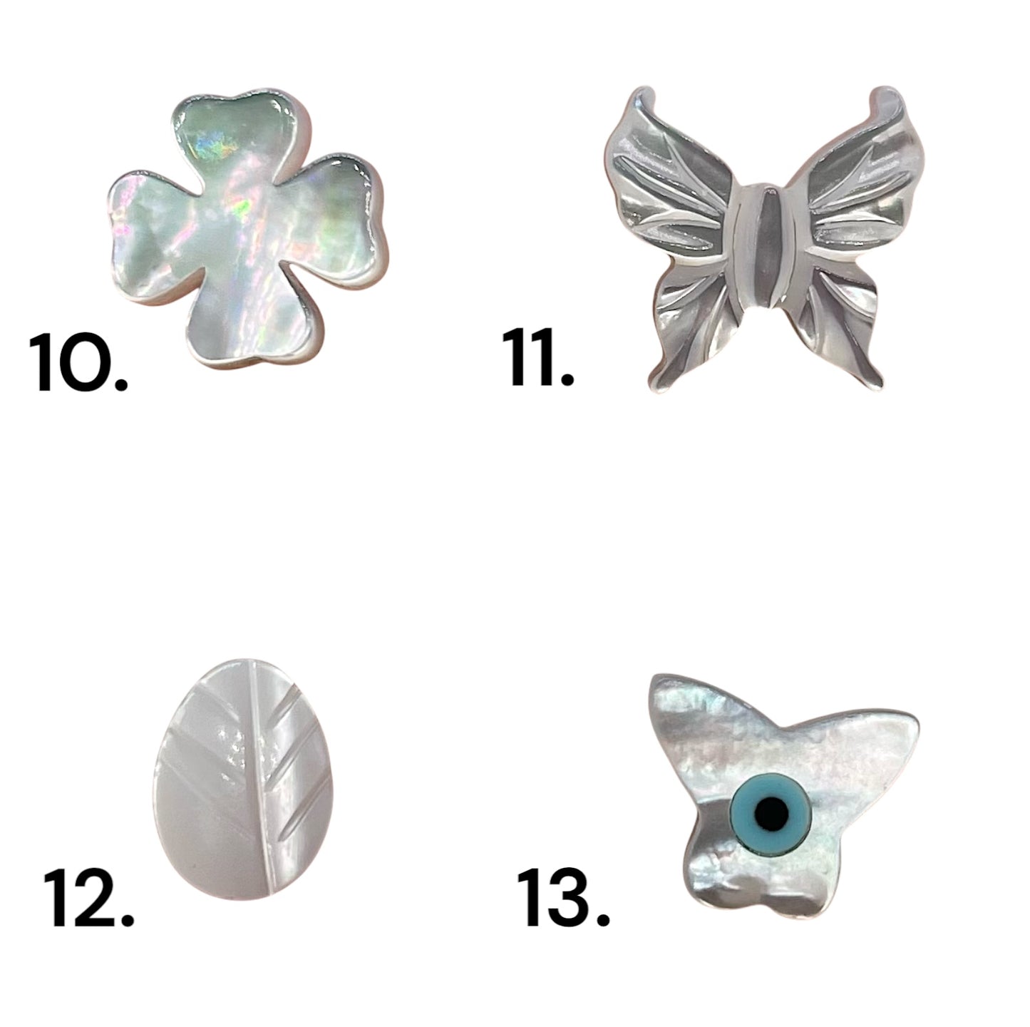 Lot de nacres (13 motifs disponible) - Foliesbijoux