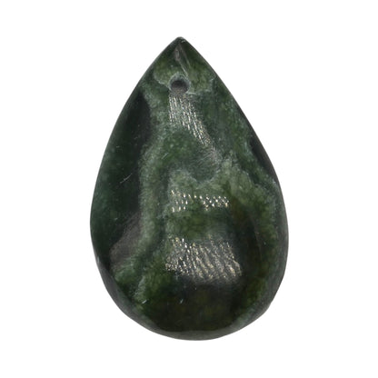 Pendentif Seraphinite forme goutte percé devant (3 tailles disponible)