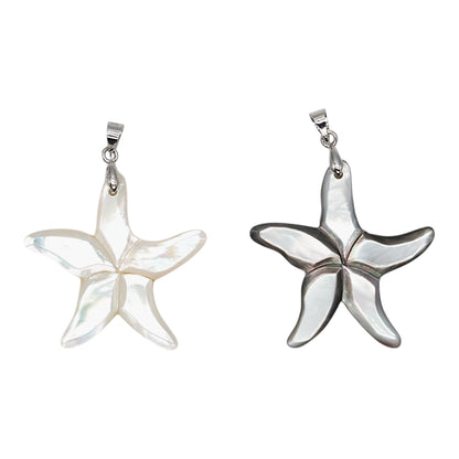 Pendentif forme etoile de mer en nacre