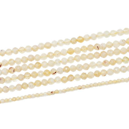 Fil de perles facettées Citrine