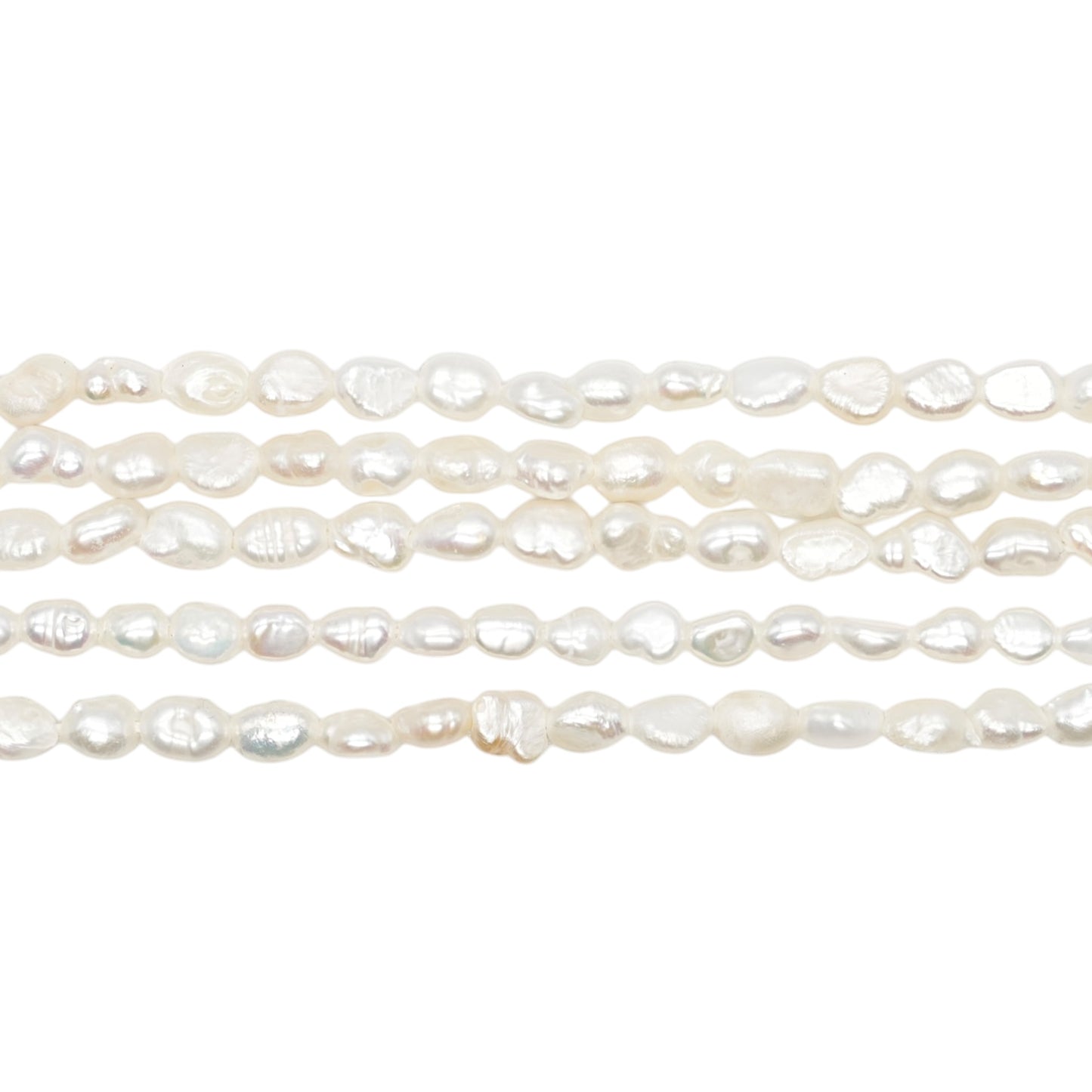 Fil de perle d’eau douce 3-4mm [12]