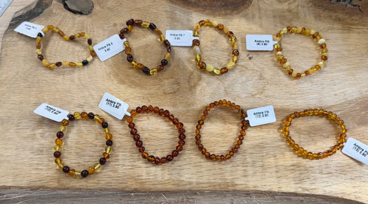 Bracelet enfant ambre A+ (8 modèles disponibles)