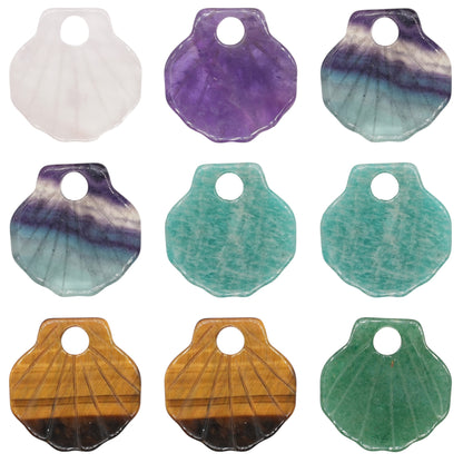 Lot de 2 charm’s Coquillage 25 mm pour boucle d’oreille 25 mm (Créole non comprise)