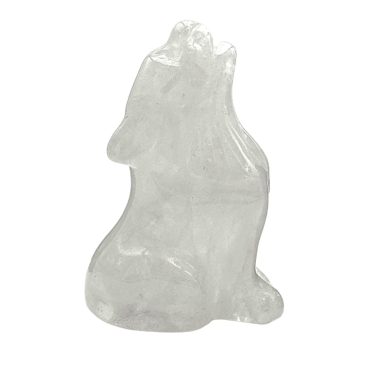 Figurine Loup en Cristal de roche