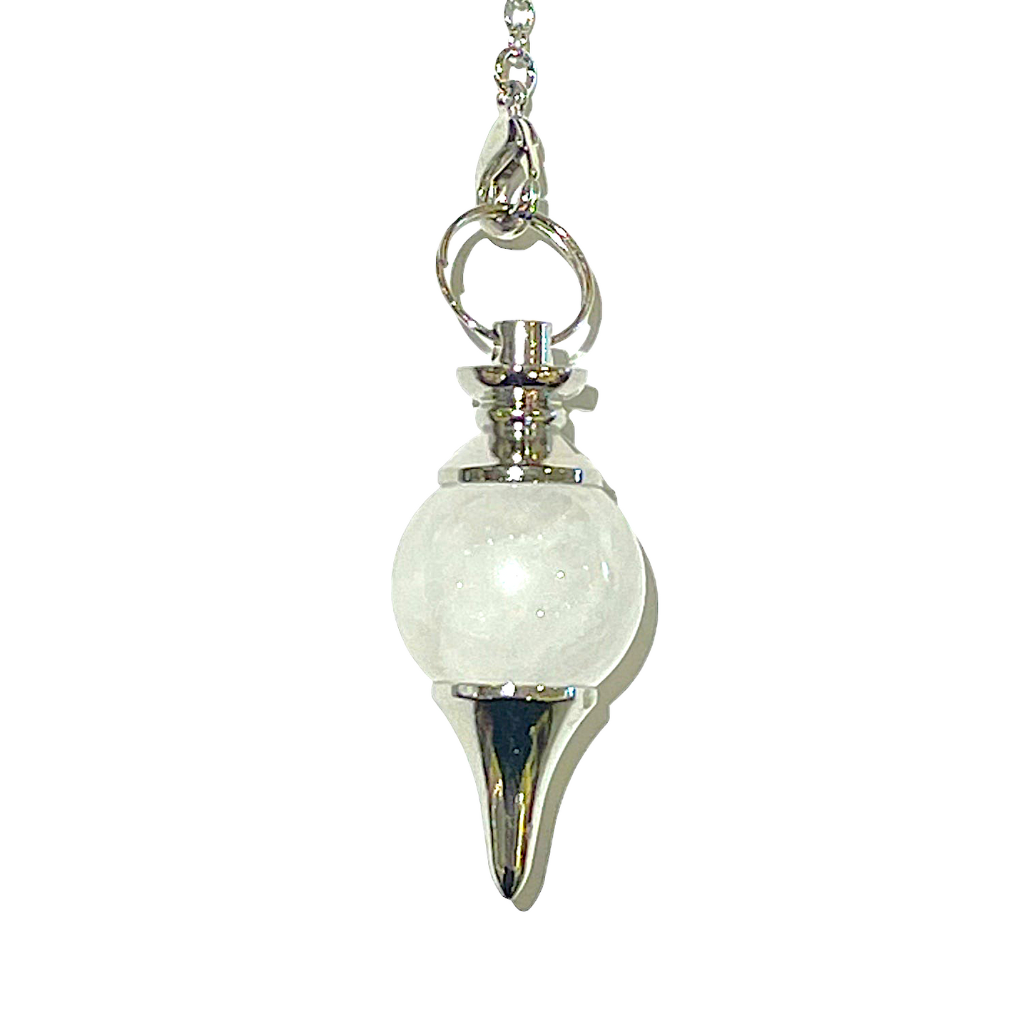 Pendule Cristal de roche forme boule