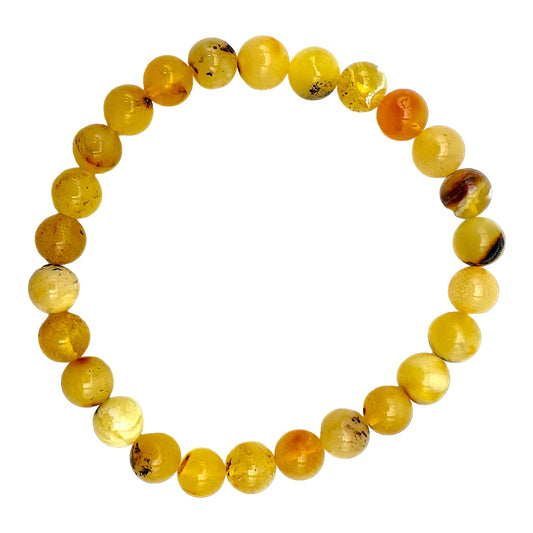 Bracelet Ambre jaune adulte