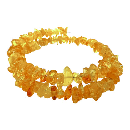 Bracelet double tours ambre adulte