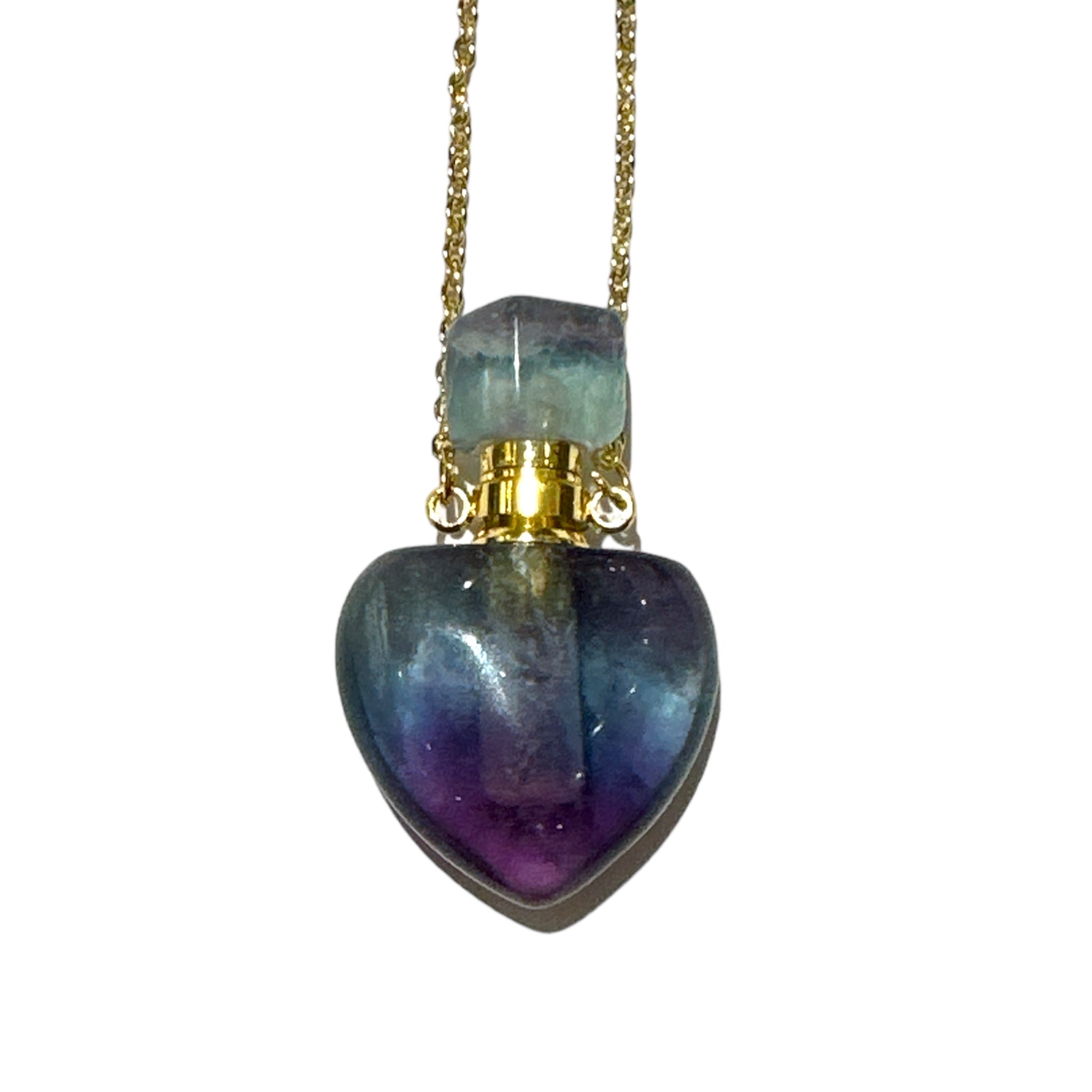 Collier Diffuseur D'huiles Essentielles En Pierre Naturelle - Pendentif Aromathérapie Lapis Lazuli - Pour Femmes Et Hommes - Cadeau Bien-être