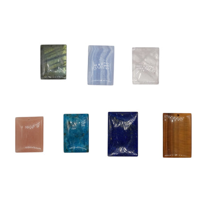 Pendentif rectangulaire 20x30-24x38 mm (7 pierres disponible)