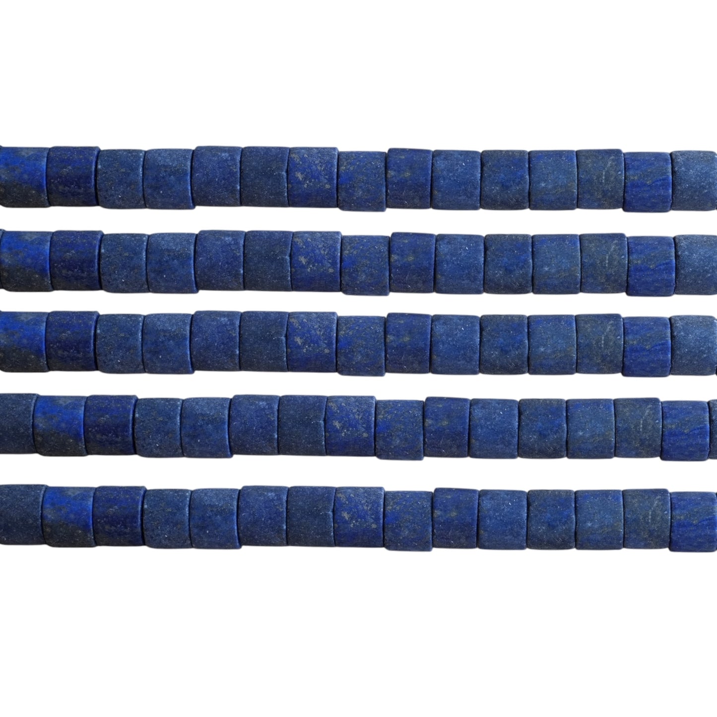 Fil de perle forme libre Lapis rondelle matte 9x12 mm (référence 123)