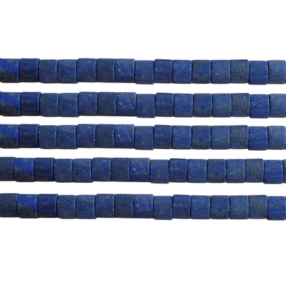 Fil de perle forme libre Lapis rondelle matte 9x12 mm (référence 123)